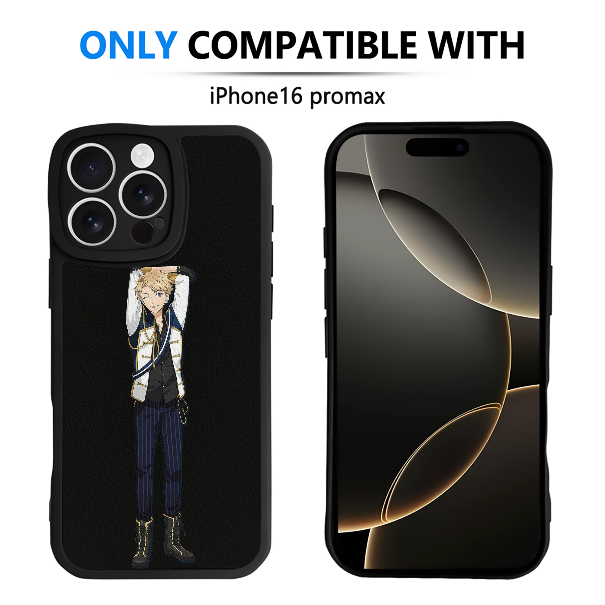 （画像用） あんさんぶるスターズ! Ensemble Stars 【iPhone 16シリーズ対応】シリコンスマホケース（レザー調） 材質：シリコン